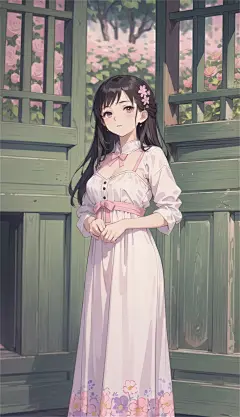 数字艺术漫画风女孩子插画-众图网