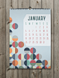 Shapes Calendar 2014日历设计//GianMarco Pollac 设计圈 展示 设计时代网-Powered by thinkdo3