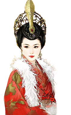 宫廷采集#古风##手绘#韵~嫣采集到美女,宫廷采集芊心初晴