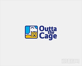 Outta the Cage猫logo设...