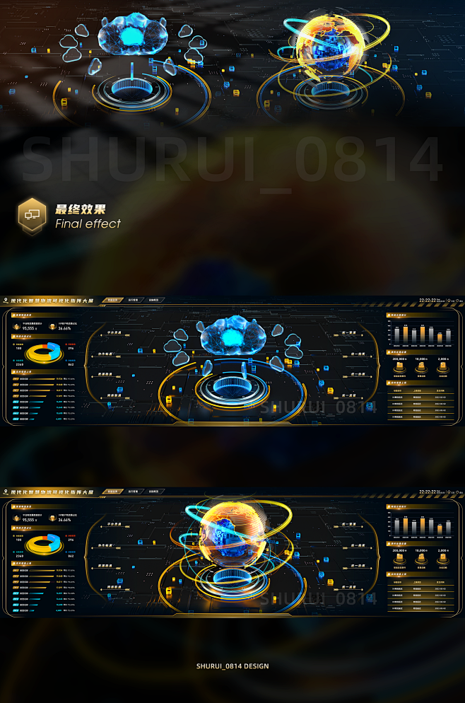 数据可视化之现代化智慧物流可视化大屏