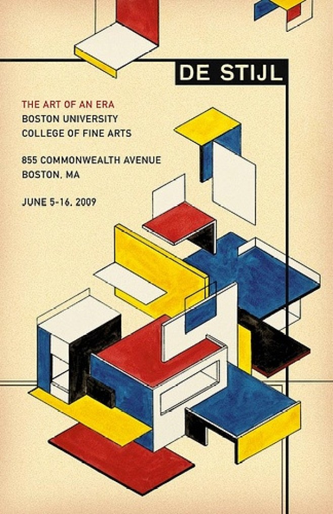 主旨鲜明整体简洁明了设计富有空间感运用了红黄蓝三种原亮色形成视觉