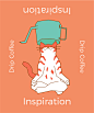 Cat Coffee design graphic design  ILLUSTRATION  Spa