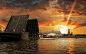 圣彼得堡港口日落绝美城市风景图片