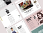 Gastronomy Zine - Components components webdesign course editorial website editorial layout grid