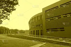 新清华学堂,校园,椭圆形,水平画幅,形状,建筑,无人,户外,材料,特写