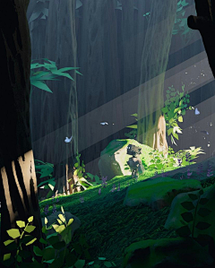 蘩竹隐士采集到Q版场景