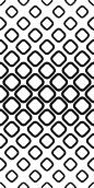 Monochrome seamless pattern from rounded squares