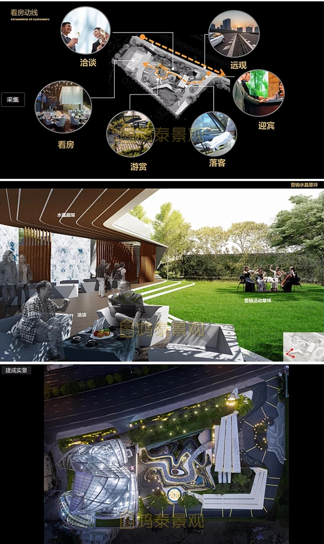 地产大奖住宅大区示范区售楼部建筑景观设计落地实景解读项目案例-淘宝网-花瓣网