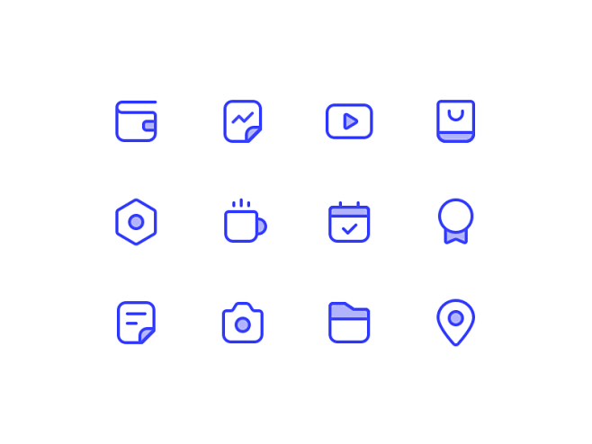 其中包括图片：Icon Practice 6