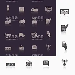 直播间图标  - 源文件下载【酷图网】直播间,工作室,图标,矢量,插画,线描,高清,EPS