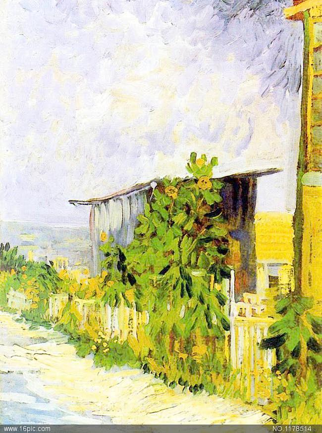 油画梵高蒙马特图片