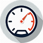 dashboard, gauge, measure, meter, speed, speedometer icon