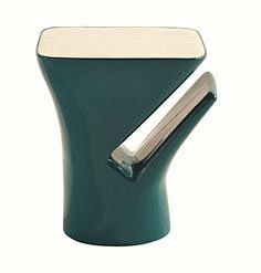 Clay side table with...