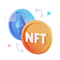 Nft Conversion 3D Illustration