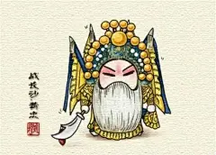 中华京剧卡通版壁纸欣赏