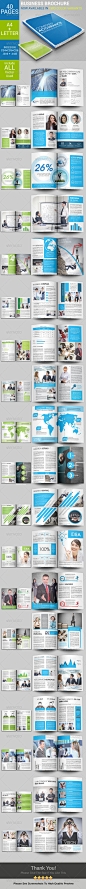 Business Brochure 40 Pages - Brochures Print Templates