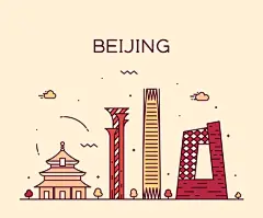 城市世界名胜建筑名片首都EPS矢量设计素材-淘宝网