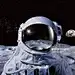 Astronaut on moon : Stock Photo