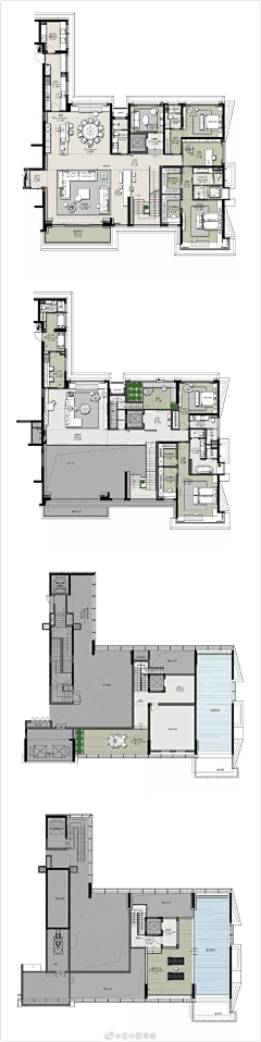 設計美學志采集到Floor Plans • 室内平面布局图