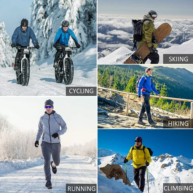 Amazon.com : BALEAF Men's Thermal Biking Pants Running Mountain Bike ...