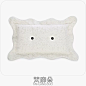 梵廊朵靠垫样板房间家居软装抱枕现代简约儿童房卡通荷叶边腰枕-淘宝网