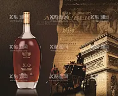 XO洋酒海报  - 源文件下载【酷图网】洋酒,XO,白兰地,进口酒,干邑,古典海报,欧美风,