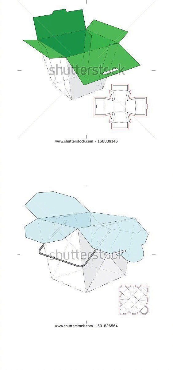 包装盒设计，附展开图 ​​​​