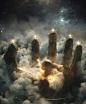 3D art artwork Digital Art  digital illustration ILLUSTRATION  Render Space  surreal