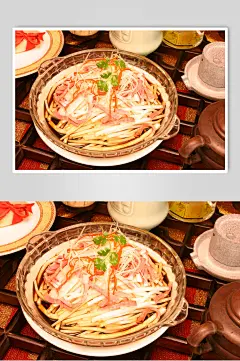 腊味芋丝食品摄影图片