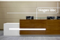 reception desk inspiration #bafco #bafcointeriors Visit www.bafco.com for more interior inspirations.: 