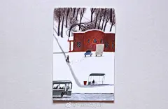 小娴绘本课堂超话
让线越来越流畅，让点线面的组合搭配越来越自如的方式只有“多练”，冬日速写场景 by Ksenia Kopalova #插画# #速写# ​​​​