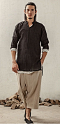 Men's Fashion in Chinese style Cotton Linen Kungfu Martial Clothing http://www.interactchina.com/tailor-shop/