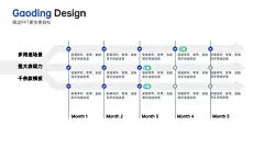 流程关系多项PPT图文页