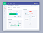 Stratjos: Dashboard design graphs user experience design ui design reports website clean simple charts dashboard analytics analytical admin