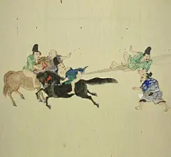 奇葩啊！《屁合战绘卷》绘于日本江户时代，现藏于日本早稻田大学图书馆。它描述了日本古代一次用屁作战的场景...用屁作战...没错，用屁作战。双方通过屁相互发飙，用屁把对方吹得人仰马翻。 