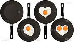 煎蛋,黑色背景,煎锅,分离着色,白色,黄色,热,食品,膳食,烹调