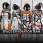 Space exploration team, - Davit - : My design for the GGAC competition, the story is about  four team members searched for mysterious mineral veins on different planets with their different equipment.
Hope you like it.