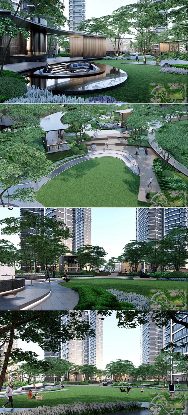 2022超新成都华润大区景观文本雅奢现代曲线住宅小区景观方案文本-花瓣网