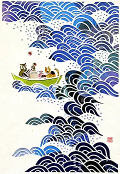 这都是剪纸哦，藤野真由子作品欣赏@CCI中国动漫插画