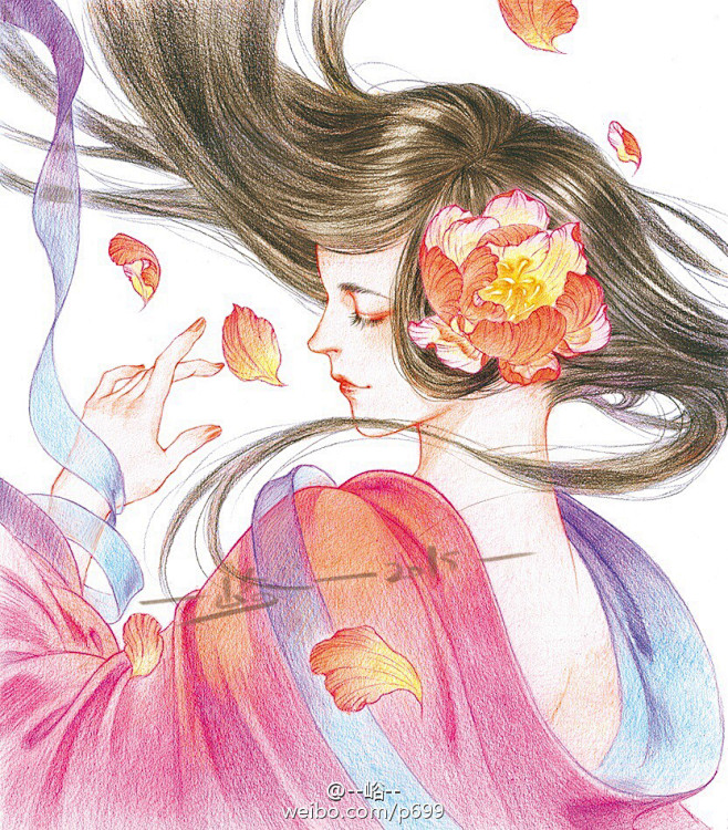 古风美人手绘  --峪--/绘