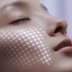 科技线条模特