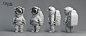 Capture the flag_Kids Suits, JUAN SOLIS GARCIA : Modeling and texturing of the space kids suits