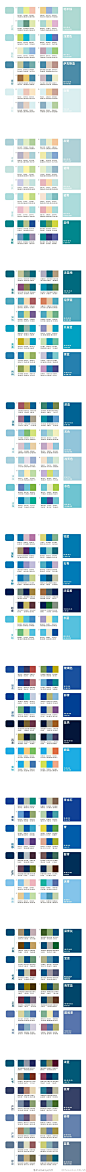 #素材推荐# 一组超赞的设计师配色必备方案，附带颜色值，转走不谢~ #photoshop#