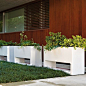 Outdoor Planters : Modern styled outdoor planters for the patio and outdoor space.