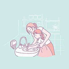 简笔画人物卡通插画