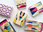Decorative Matchboxes - set of 6 by BelloPop (12.00 CAD)