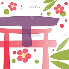 亚洲,传统,四方连续纹样,贺卡,华丽的,红色,粉色,概念,装饰