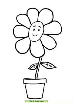 12张可爱的简单的小小的郁金香小雏菊花朵填色简笔画！ | 涂色集，涂色画打印大图 : 画一朵漂亮的花可以是一项有趣的创造性活动！以下是一些可以告诉孩子们的步骤，以帮助他们画好一枝花：准备好画纸、铅笔和彩色笔或颜料。用铅笔画一个简单的花梗，可以是一条竖直的线或弯曲的线条，可以根据孩子的喜好来决定花梗的形状。选择花朵的类型，例如 12张可爱的简单的小小的郁金香小雏菊花朵填色简笔画！