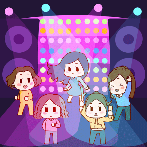 漫画日常蹦迪gif